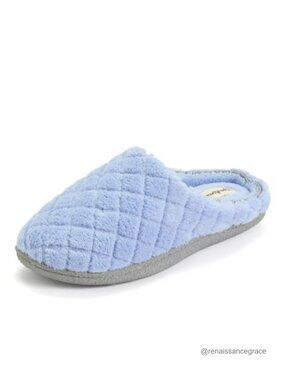 Terry Clog Slippers Memory Foam Wide Width Indoor Outdoor House Shoes